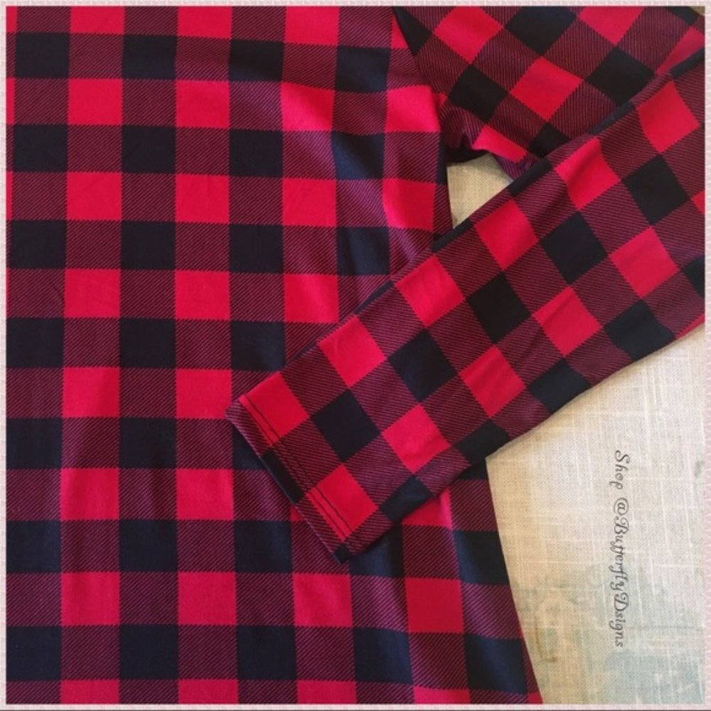 BOGOFREE Butter Soft Buffalo Check Long Sleeve Top - Picture 10 of 16
